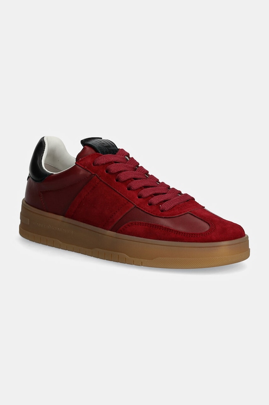 Kožené sneakers boty Kennel & Schmenger Drift plochá burgundské 41.15080.412