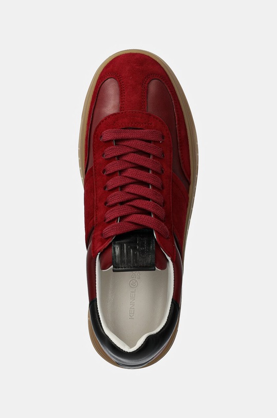 Kožené sneakers boty Kennel & Schmenger Drift burgundské 41.15080.412