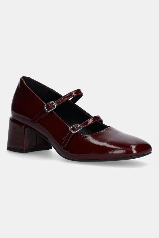 Kožené lodičky Vagabond Shoemakers ADISON imitace lakované kůže burgundské 5739.160.38