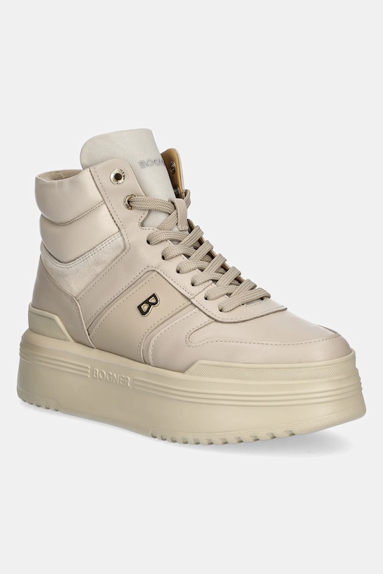 Bogner sneakersy skórzane NEW YORK skóra zamszowa beżowy 22440085