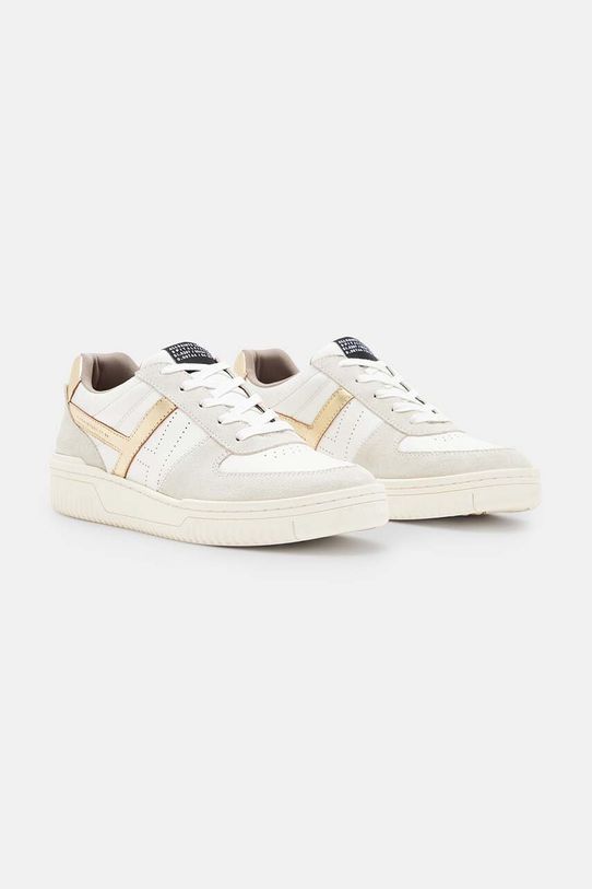 AllSaints sneakersy skórzane Vix Suede Sneaker W125FB biały AW24