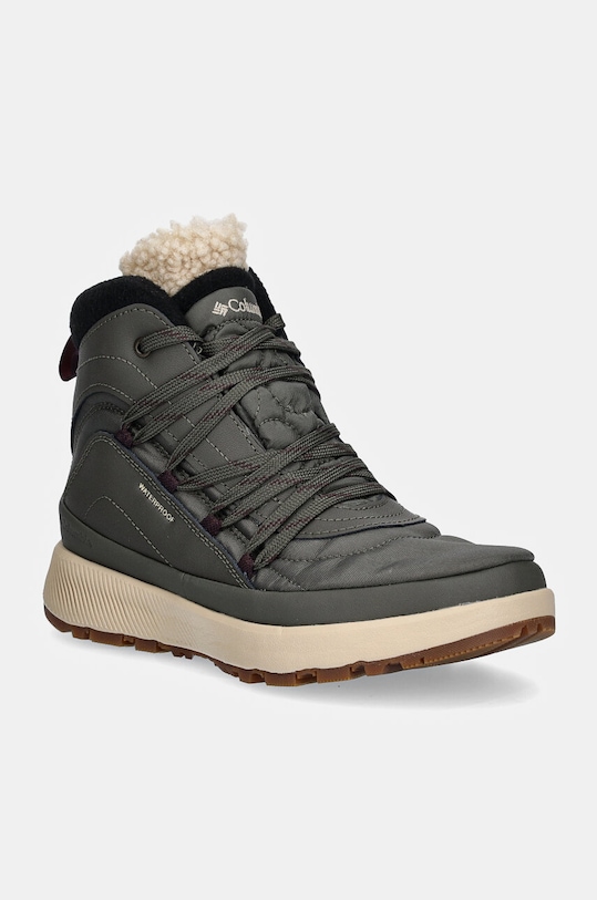 Columbia śniegowce RED HILLS imitacja skóry licowej zielony 2100361