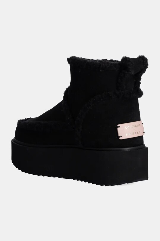 Încălțăminte Inuikii cizme de zapada din piele intoarsa Inuikii X Coccinelle Classic Low Shearling 75204.150.Black negru