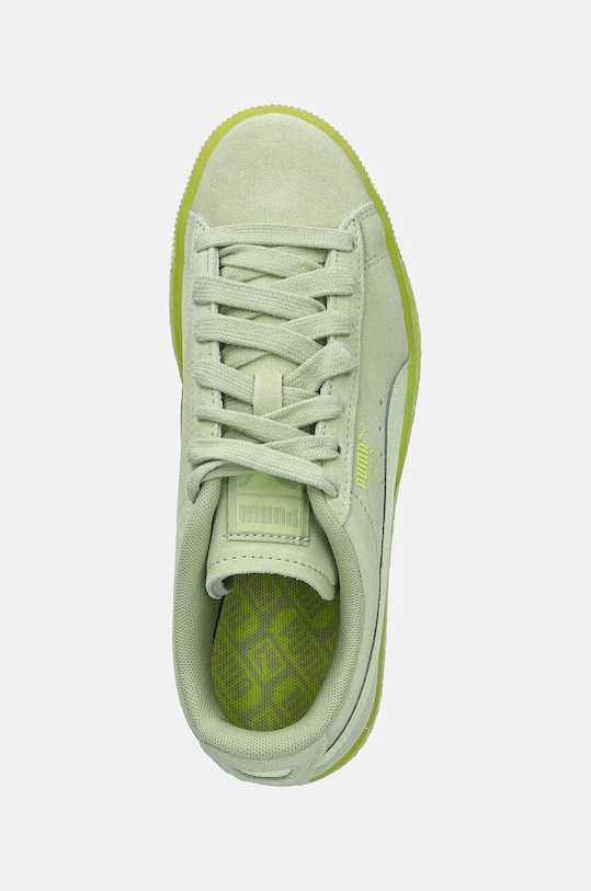 Puma sneakers din piele intoarsă Suede Classic Translucent verde 398818