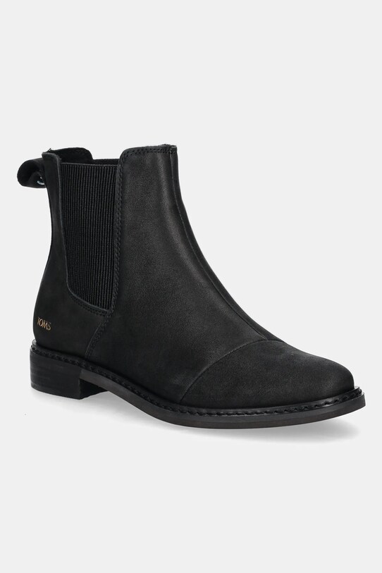 Toms cizme chelsea din nubuc CHARLIE neizolat negru 10018925