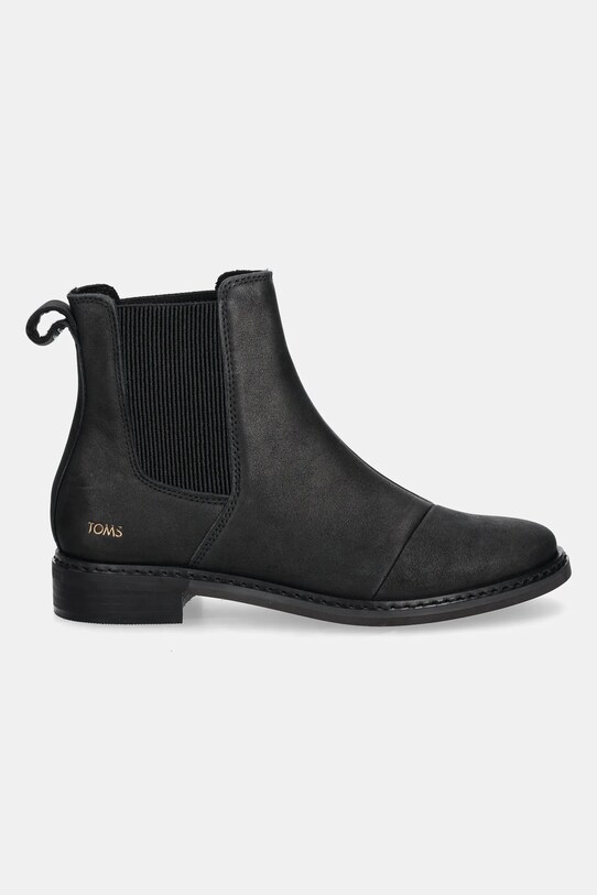 Toms cizme chelsea din nubuc CHARLIE 10018925 negru ZW24