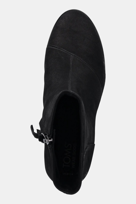 Gležanjače od nubuk kože Toms EVELYN crna 10020228