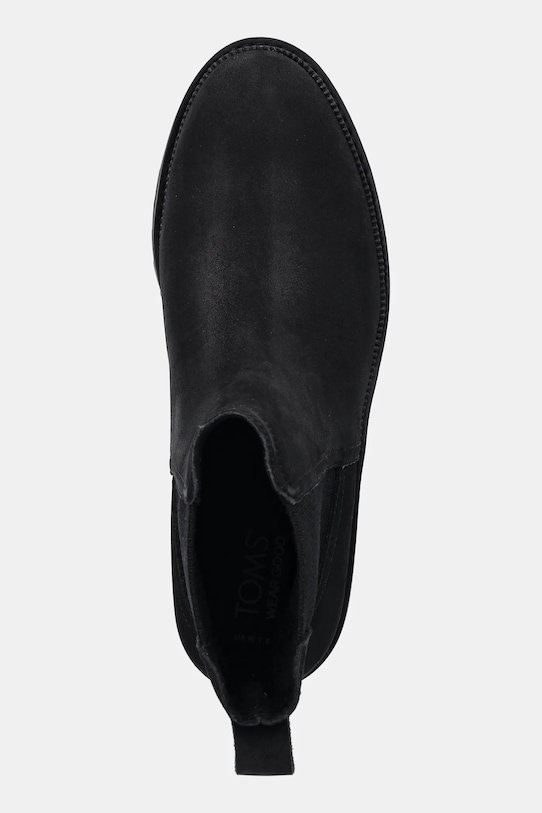 Toms cizme chelsea din nubuc BENNET negru 10021306