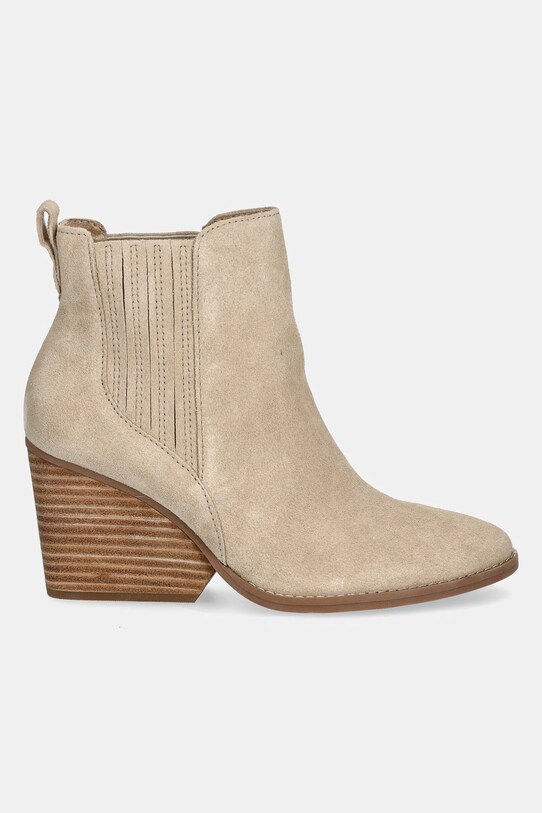Toms botine din piele intoarsa NOA 10021314 bej ZW24