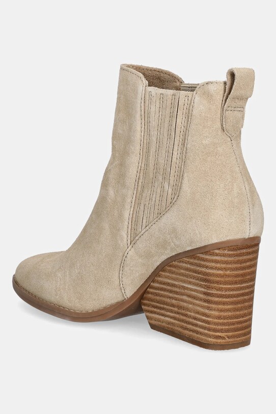 Încălțăminte Toms botine din piele intoarsa NOA 10021314 bej