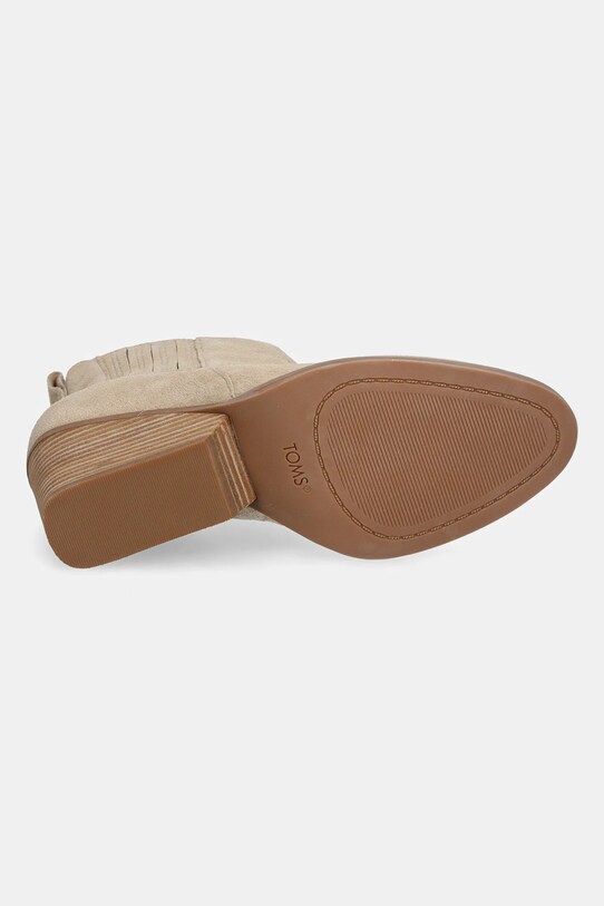 Toms botine din piele intoarsa NOA 10021314 bej