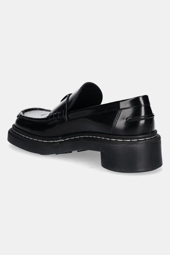 Încălțăminte Marine Serre mocasini de piele Shiny Leather Ms Loaf WFW046A.RLEA0018 negru