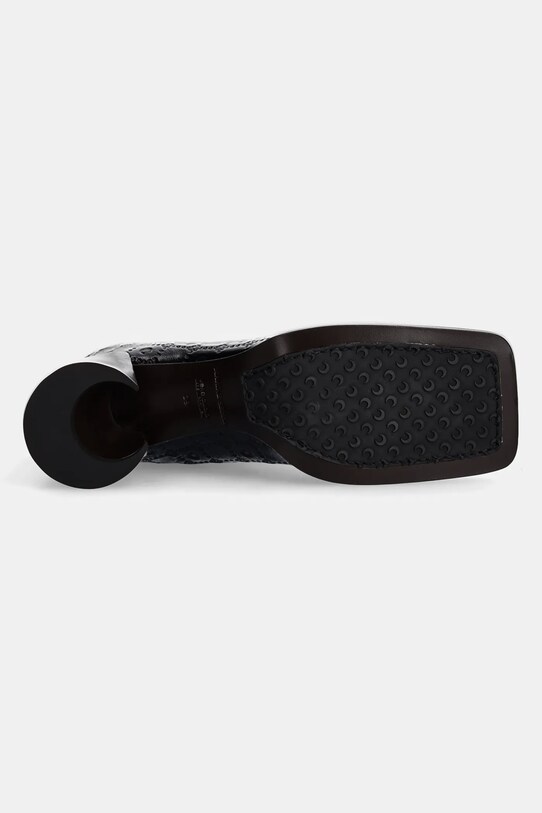 Кожаные полусапожки Marine Serre Moonogram Embossed Leather Ms Block WFW037A.CLEA0051 чёрный