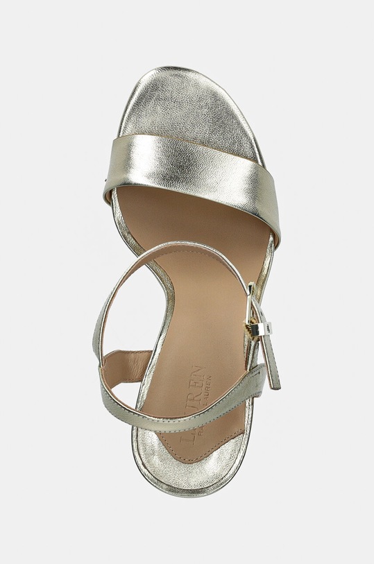 Kožené sandály Lauren Ralph Lauren Gwen zlatá 802940587001