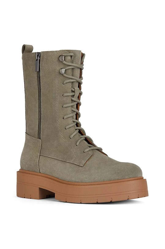 Geox cizme din piele intoarsa D SPHERICA D36VDJ.00022.C3016 bej AW24