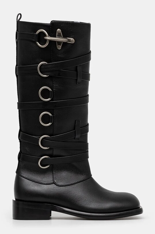 Шкіряні чоботи Andersson Bell Harness Boots aaa388w чорний AW24
