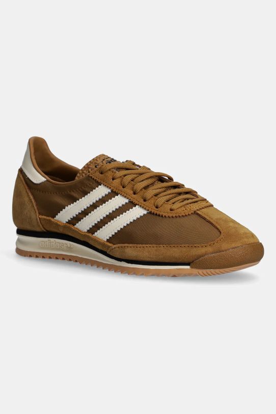 Αθλητικά adidas Originals SL 72 OG δέρμα σαμουά καφέ JH8656