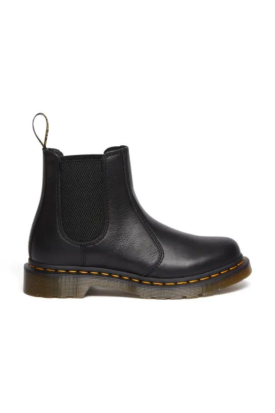 Δερμάτινες μπότες τσέλσι Dr. Martens 2976 φλατ καφέ DM30698001