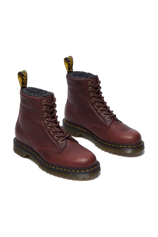 Dr. Martens buty skórzane DM31873600 bordowy AW24