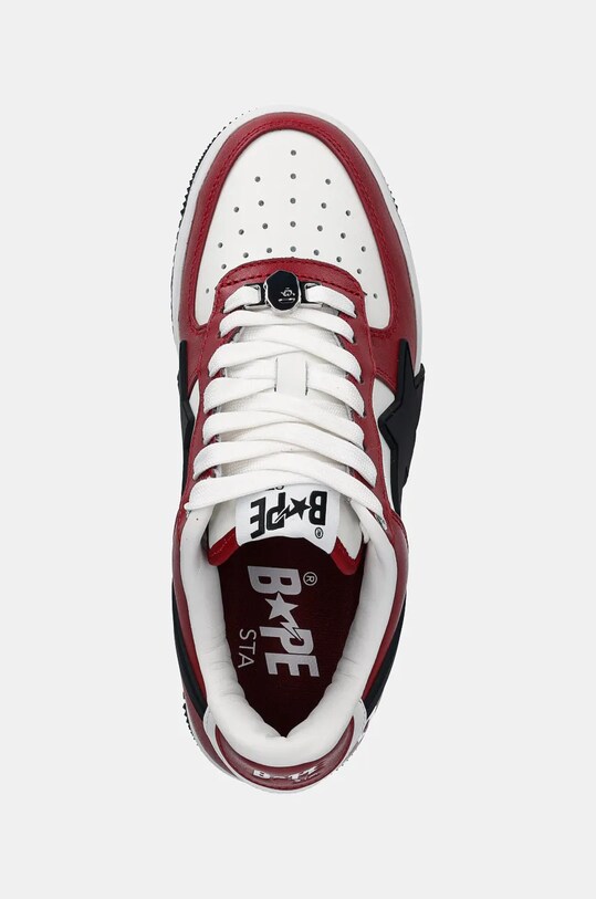 Kožené tenisky A Bathing Ape STA OS #2 L červená 1K70291309