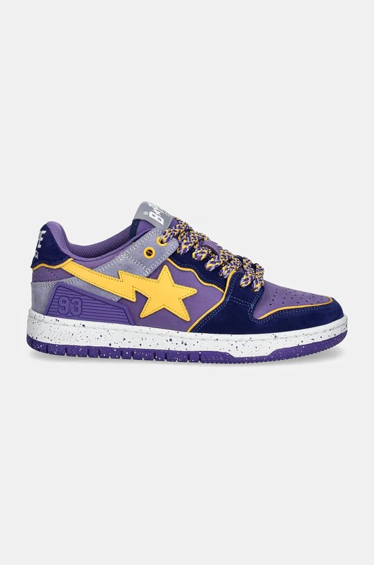 A Bathing Ape leather sneakers SK8 STA #4 1K80291313 violet AW24