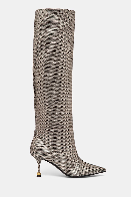 Шкіряні чоботи Vanda Novak Kaja без утеплення золотий Kaja.Tricot.Glam