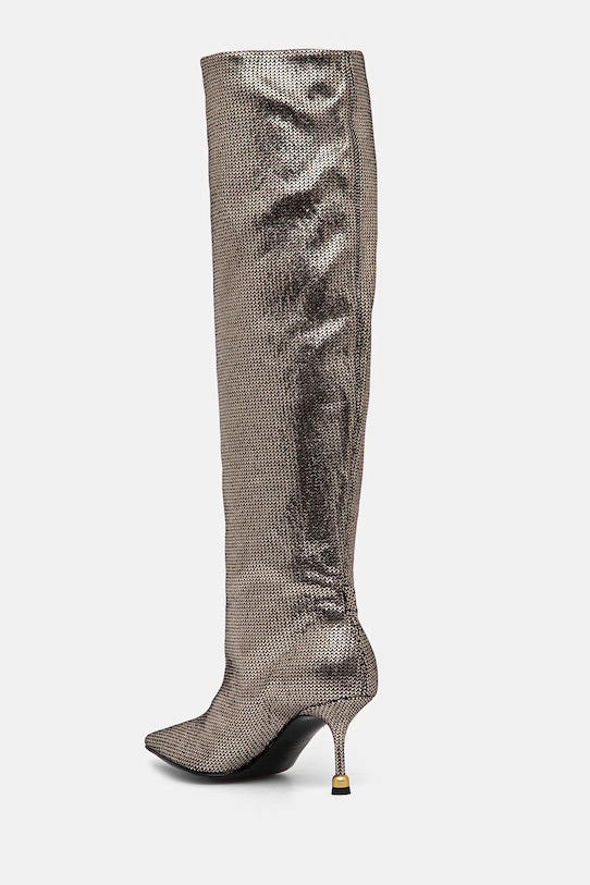 Взуття Шкіряні чоботи Vanda Novak Kaja Kaja.Tricot.Glam золотий