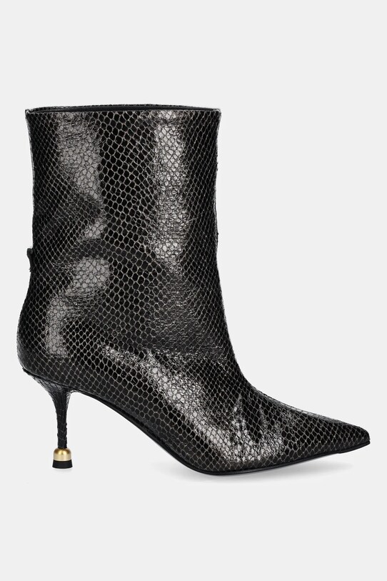 Vanda Novak cizme de piele Elena 5-8 cm maro Elena.Cobra.Brown
