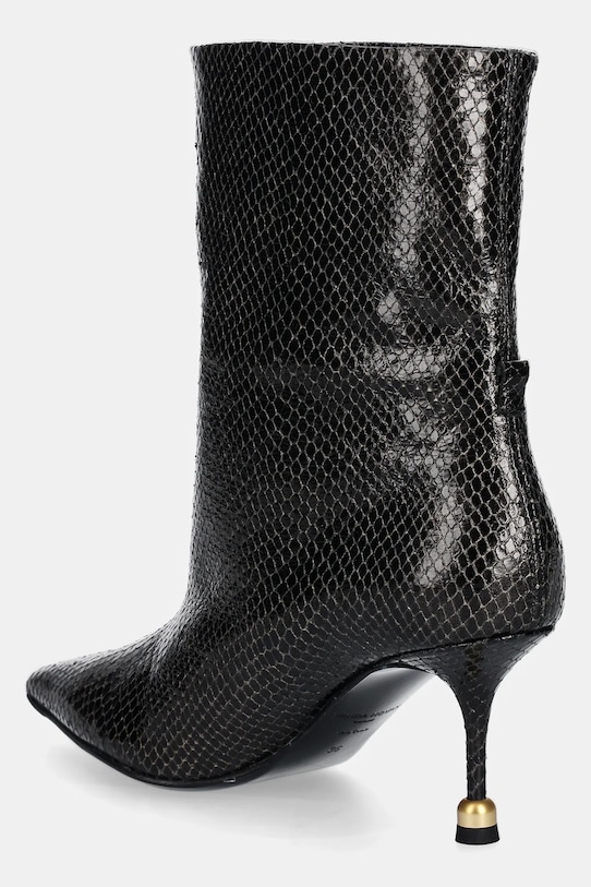 Încălțăminte Vanda Novak cizme de piele Elena Elena.Cobra.Brown maro