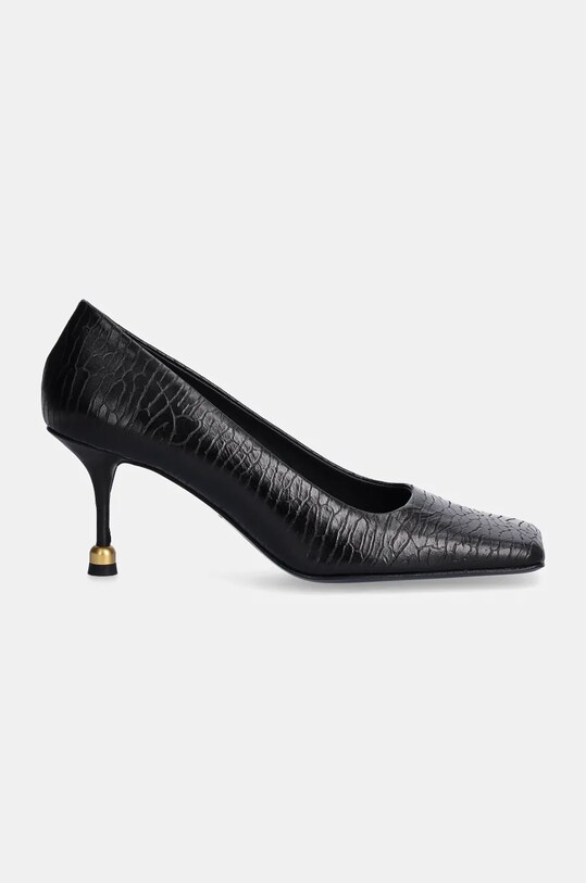 Vanda Novak stilettos de piele Mira subțire negru Mira.Shark.Black