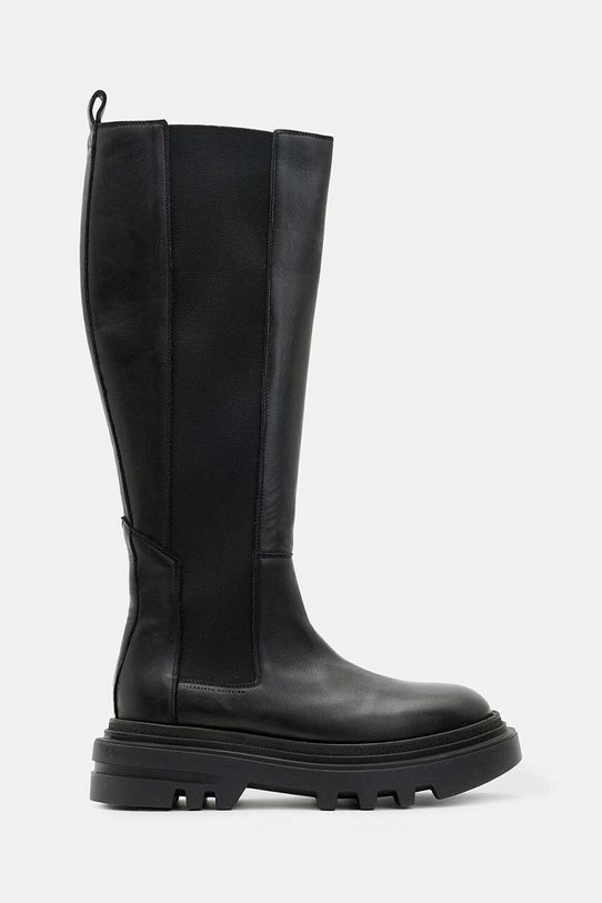 Чоботи AllSaints Monica Boot лицьова шкіра чорний W059FB