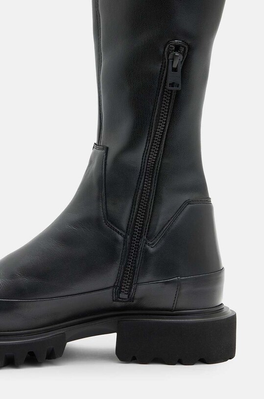 AllSaints ghete de piele Leona Boot negru W097FB
