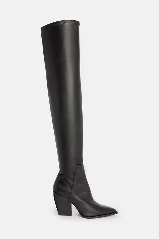 AllSaints kozaki Lara Boot syntetyczny czarny W099FB