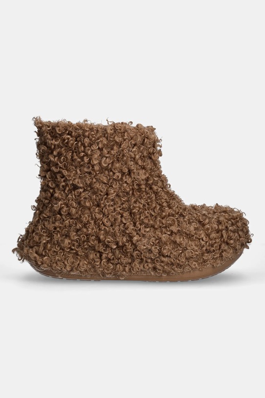 Crocs stivaletti alla caviglia Crush Doodle Fur Boot 210757.2EY beige AW24