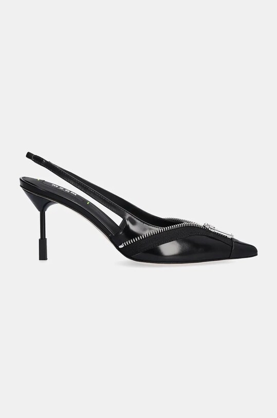 Шкіряні туфлі MSGM 3742MDS934.859.99 чорний AW24