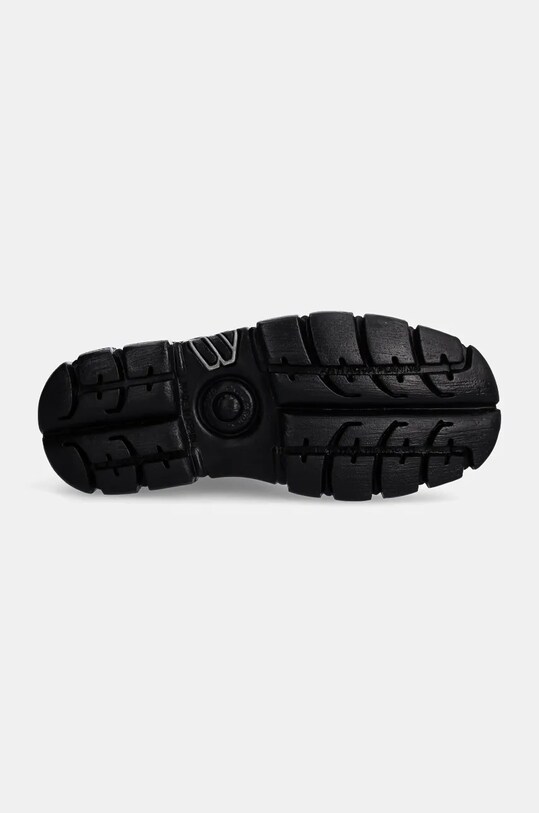 New Rock workery skórzane Antik Negro + Tower Casco Negro Lateral M.WALL126N.C1 czarny