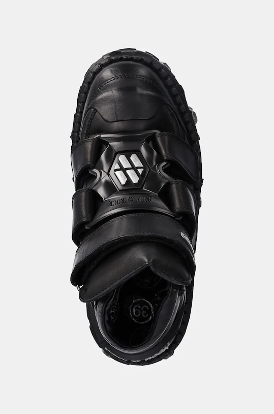 Кожаные ботинки New Rock Crust Negro Negro + Tank Casco Negro чёрный M.WALL285.S10