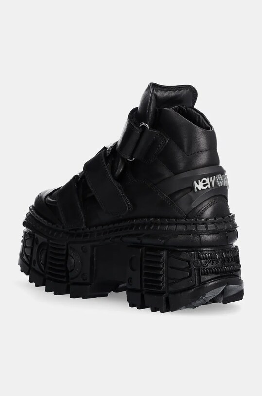 Shoes New Rock leather shoes Crust Negro Negro + Tank Casco Negro M.WALL285.S2 black