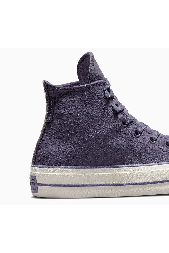 Δερμάτινα ελαφριά παπούτσια Converse Chuck Taylor All Star Lift A11159C μωβ