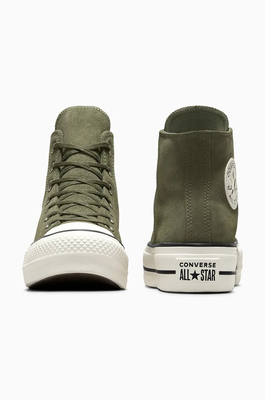 Obuća Tenisice od brušene kože Converse Chuck Taylor All Star Lift A11144C zelena
