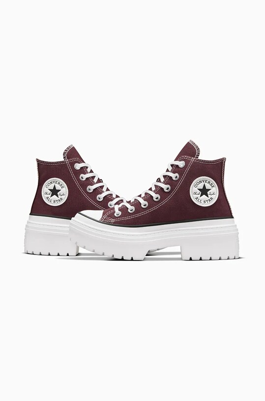 Converse trampki Chuck Taylor All Star Lugged Heel bordowy A09401C