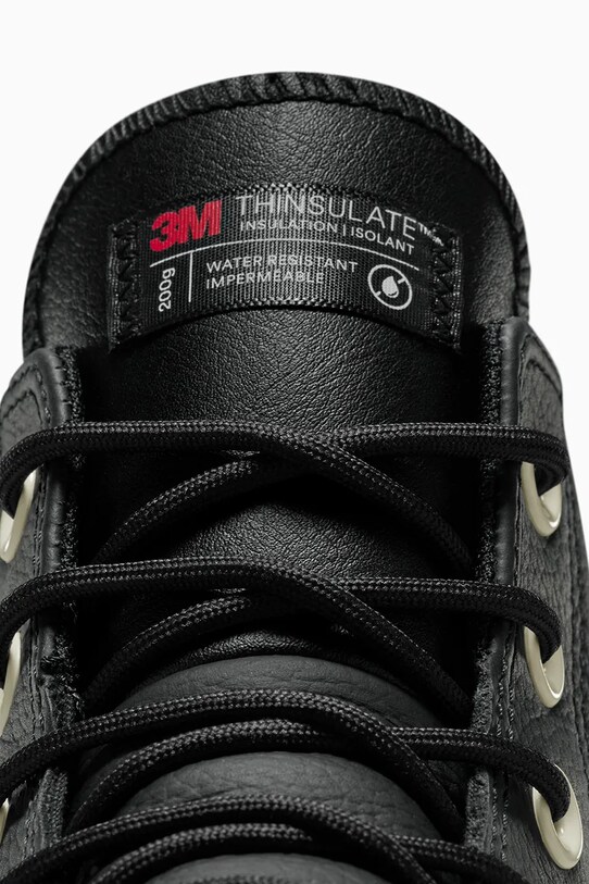 Kožené tenisky Converse Chuck Taylor All Star Lugged Heel čierna A12328C