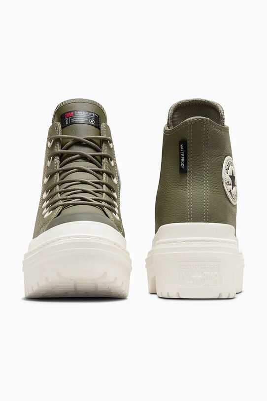 Взуття Шкіряні кеди Converse Chuck Taylor All Star Lugged Heel A11163C зелений