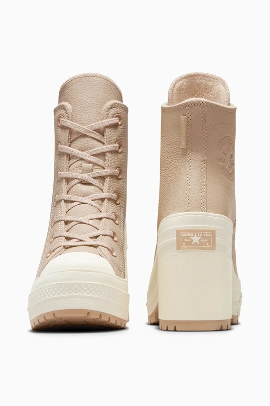 Взуття Шкіряні кеди Converse Chuck 70 De Luxe Heel A12345C бежевий