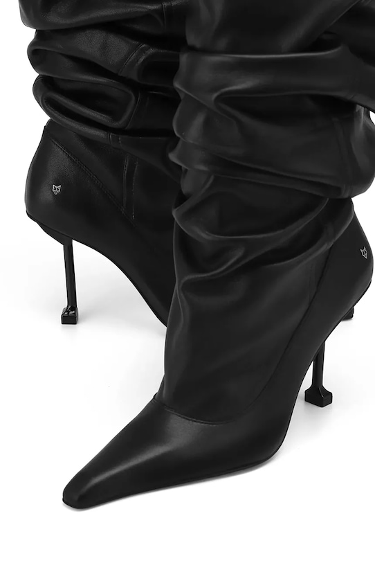 Naked Wolfe stivali in pelle Vern nero Vern.Nappa.Prince.Black
