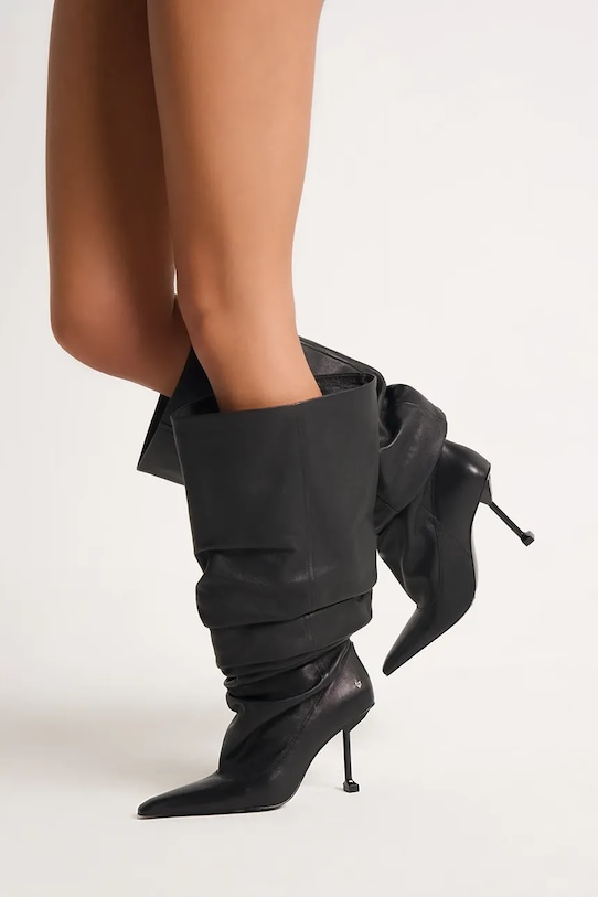 Naked Wolfe stivali in pelle Vern Vern.Nappa.Prince.Black nero