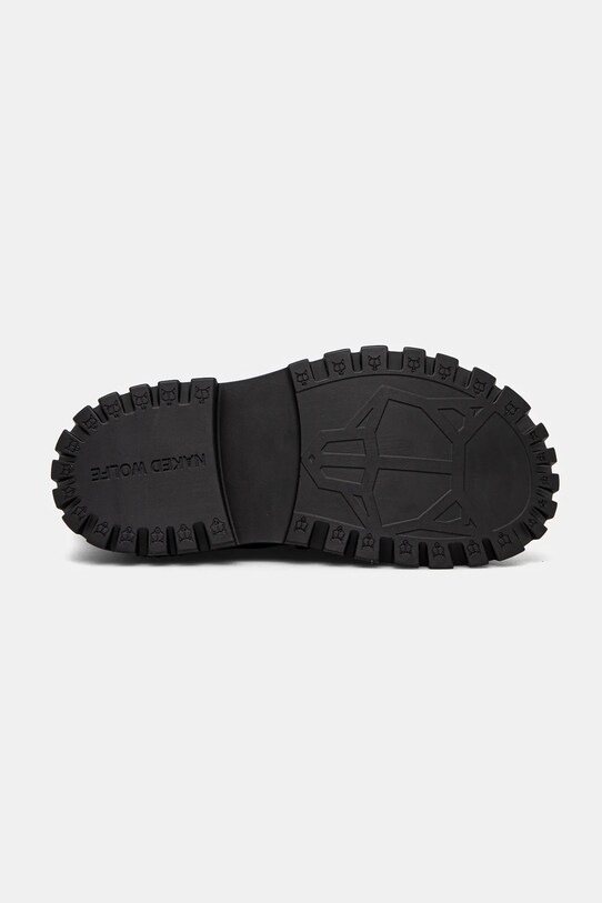 Naked Wolfe scarpe in pelle Disturb Disturb.Leather.Black nero