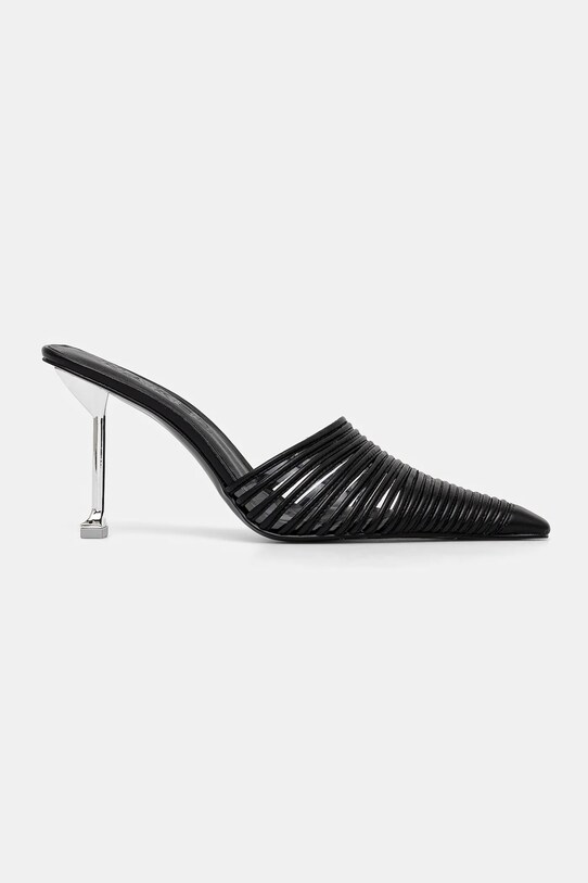 Δερμάτινα mules Naked Wolfe Chromed Chromed.Black.Leather μαύρο AW24