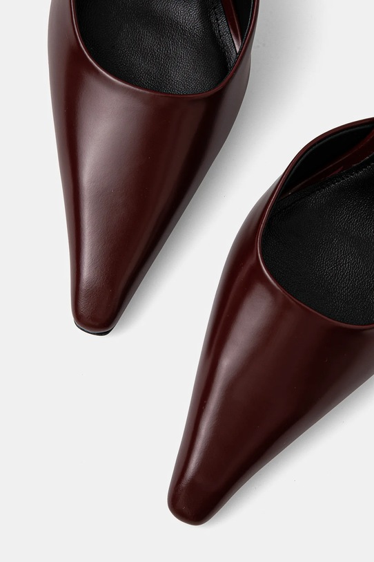 Kožené lodičky Naked Wolfe Valerie burgundské Valerie.Box.Burgundy