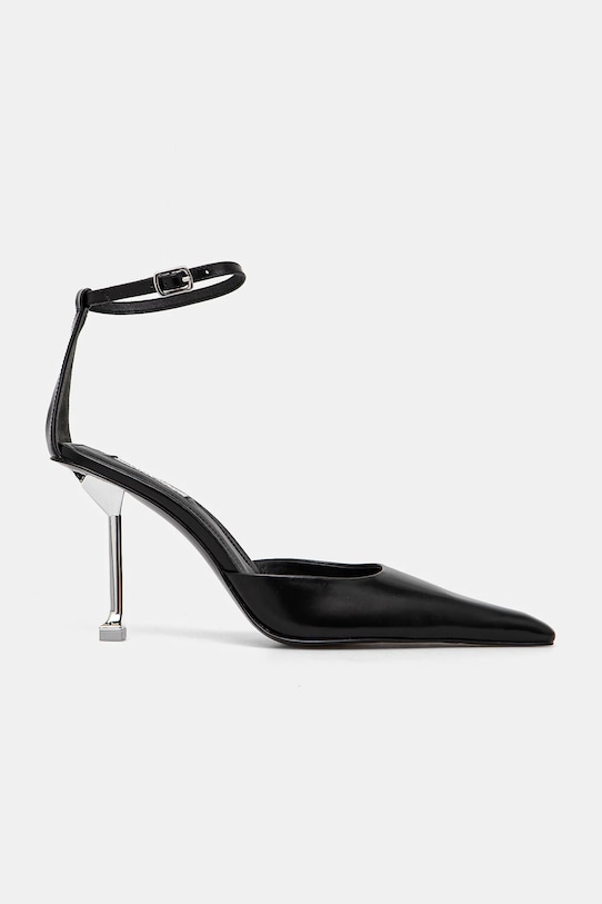 Kožne štikle Naked Wolfe Valerie Valerie.Box.Black crna AW24